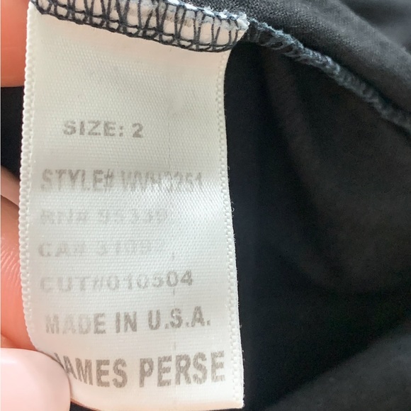 James Perse Standard Button Front Black Shirt - Picture 5 of 9